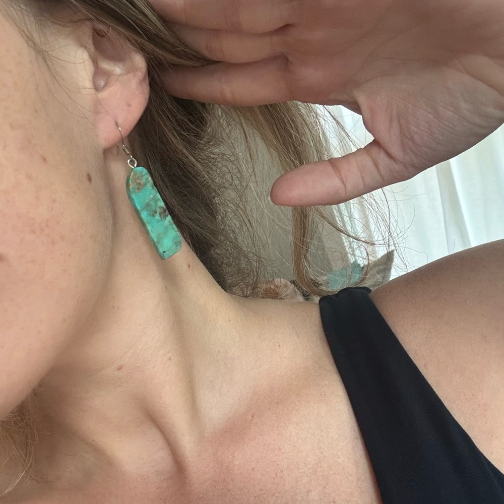 Elegant Turquoise Dangle Earrings